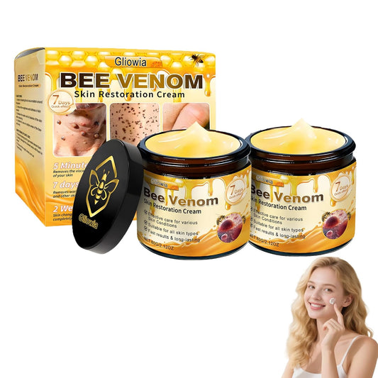 2PCS Bee Venom Skin Restoration Cream, 2025 Upgrade Bee Venom Skin Treatment Cream, Natural bee venom cream for Repair & Renewal, All in One Nourishing Serum for All Skin Types