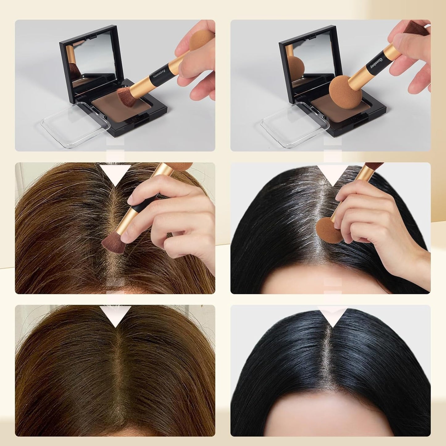 New Root Touch Up Hair Color,Hair Fibers for Thinning Hair,Cruelty Free Hairline Powder - Instantly Cover Touch Up, Hair Color Root Touch Up Powder, Hair Thickener for Women & Men (Light Brown)