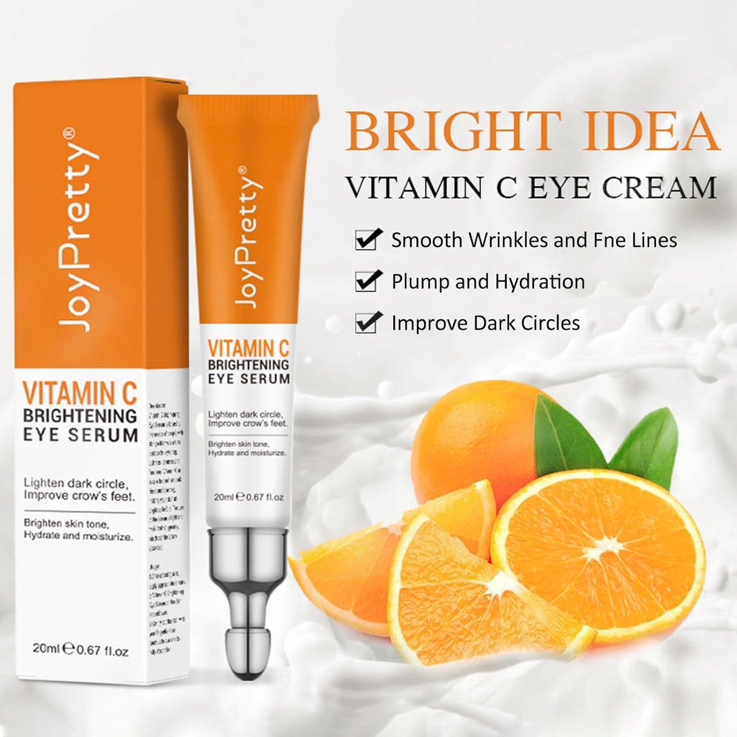 Eye Cream For Dark Circles, Vitamin C Eye Cream For Dark Circles And Puffiness, Anti Aging Eye Cream For Reduce Fine Lines, Wrinkles, & Dark Circles, Under Eye Cream For Puffiness And Bags (01)