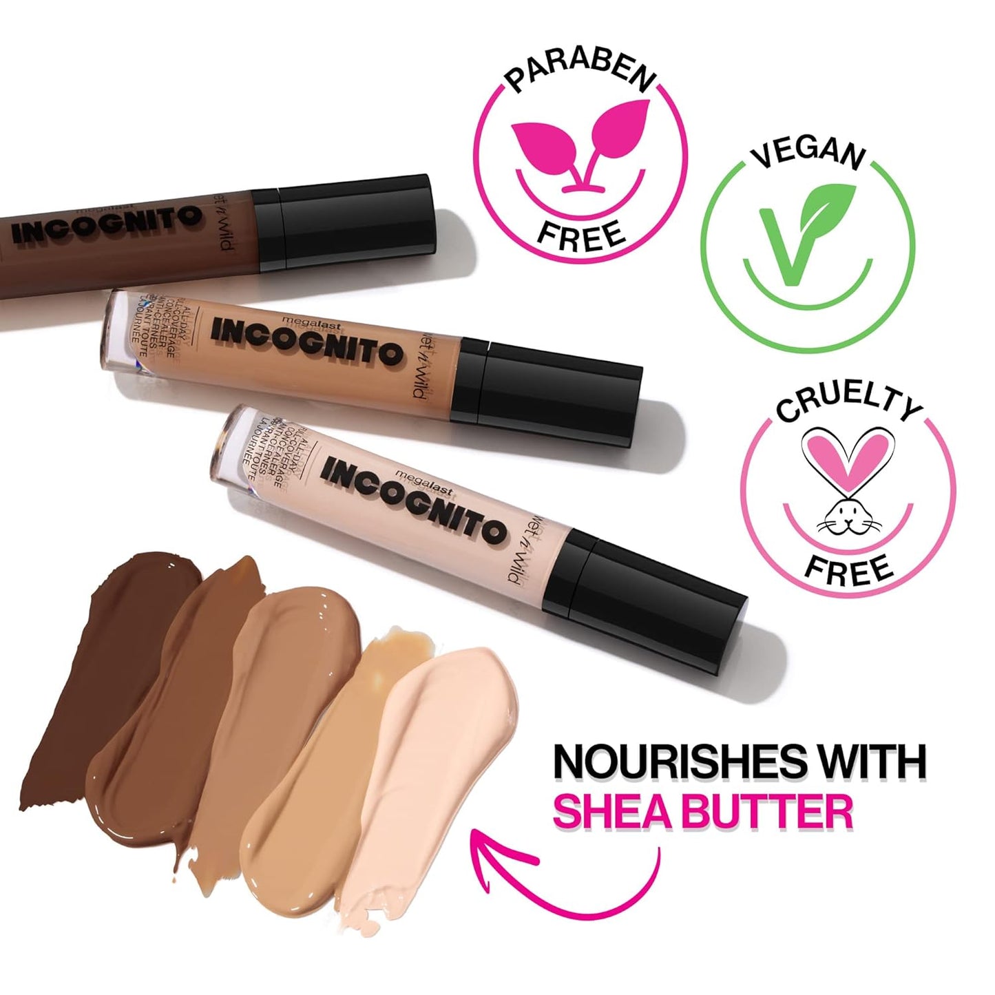 wet n wild Mega Last Incognito All-Day Full Coverage Liquid Matte Concealer, Light Honey