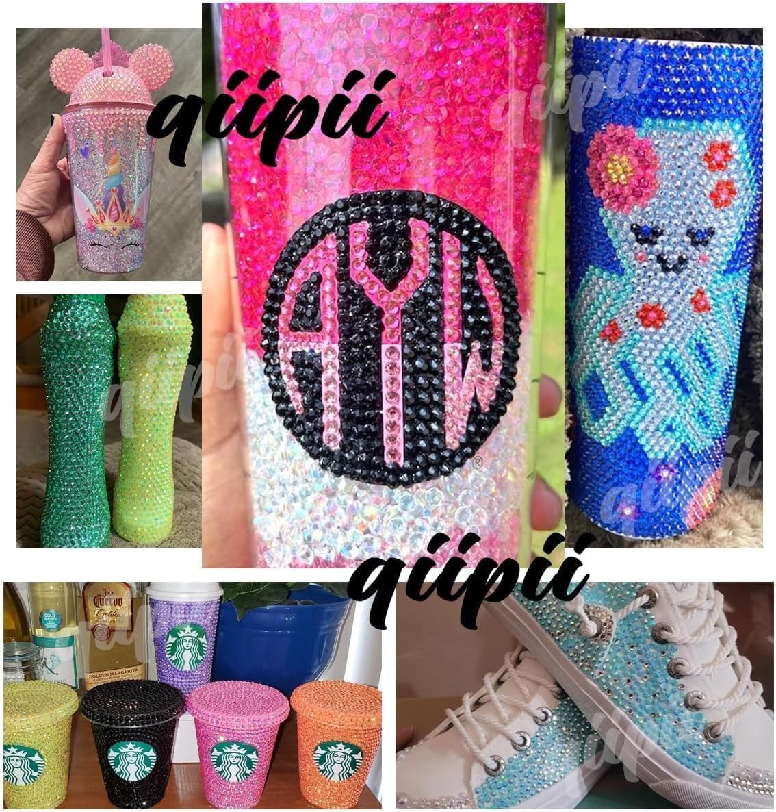 16000PCS Light Champagne AB Resin Rhinestones for Crafting 3mm 4mm 5mm Flatback Jelly Stones Bulk SS10 SS16 SS20 Non-Hotfix Diamonds Gems Charms for Nails Face Eyes Makeup Tumblers Bottles DIY Crafts