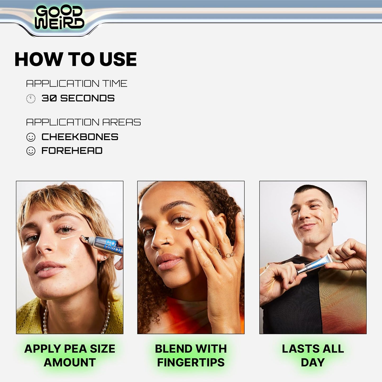 GOOD WEIRD Cold Brew Undereye - Vegan Caffeine Under Eye Serum Cream for Dark Circles and Wrinkles | For Men and Women | Brightening and Smoothing | Subtle Shimmer | Allure Award Winner 0.42 fl. oz.