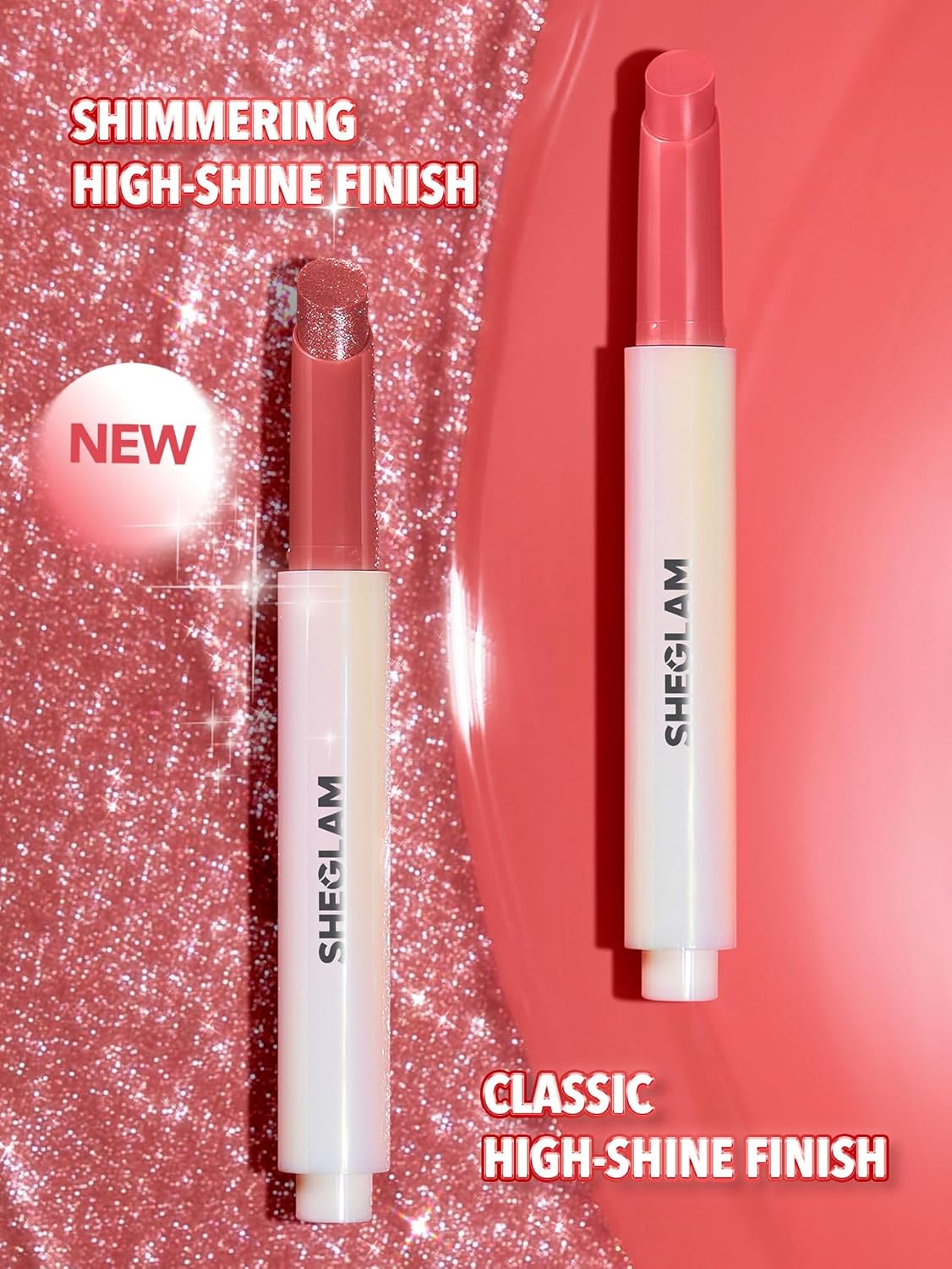 SHEGLAM Pout-Perfect Moisturizing Solid Lip Gloss Shimmer Lip Plumper - Sugar Crystal
