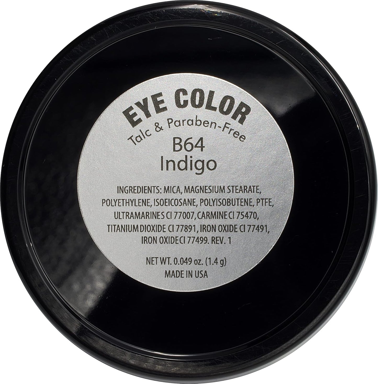 Indigo Denim Navy Blue Purple Violet Opaque Pressed Powder Single Vegan Eyeshadow; Talc, Paraben & Cruelty Free