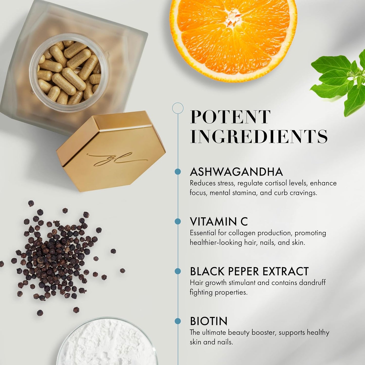 Goldie Locks Hair Growth Supplements Original Formula Refill, Hair Supplements for Stronger & Healthier Locks, Vitamins That Enhance Hair, Skin, and Nails, 120 Count