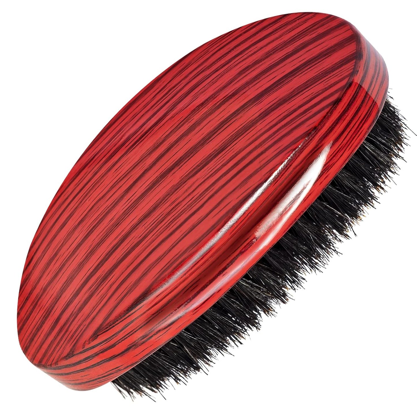 Wave Brush MediumBoar Bristles Hair brush-Designed for Thin and Normal Hair-Mens Curved Military Wave and Beard Brush-Great for 360 Waves