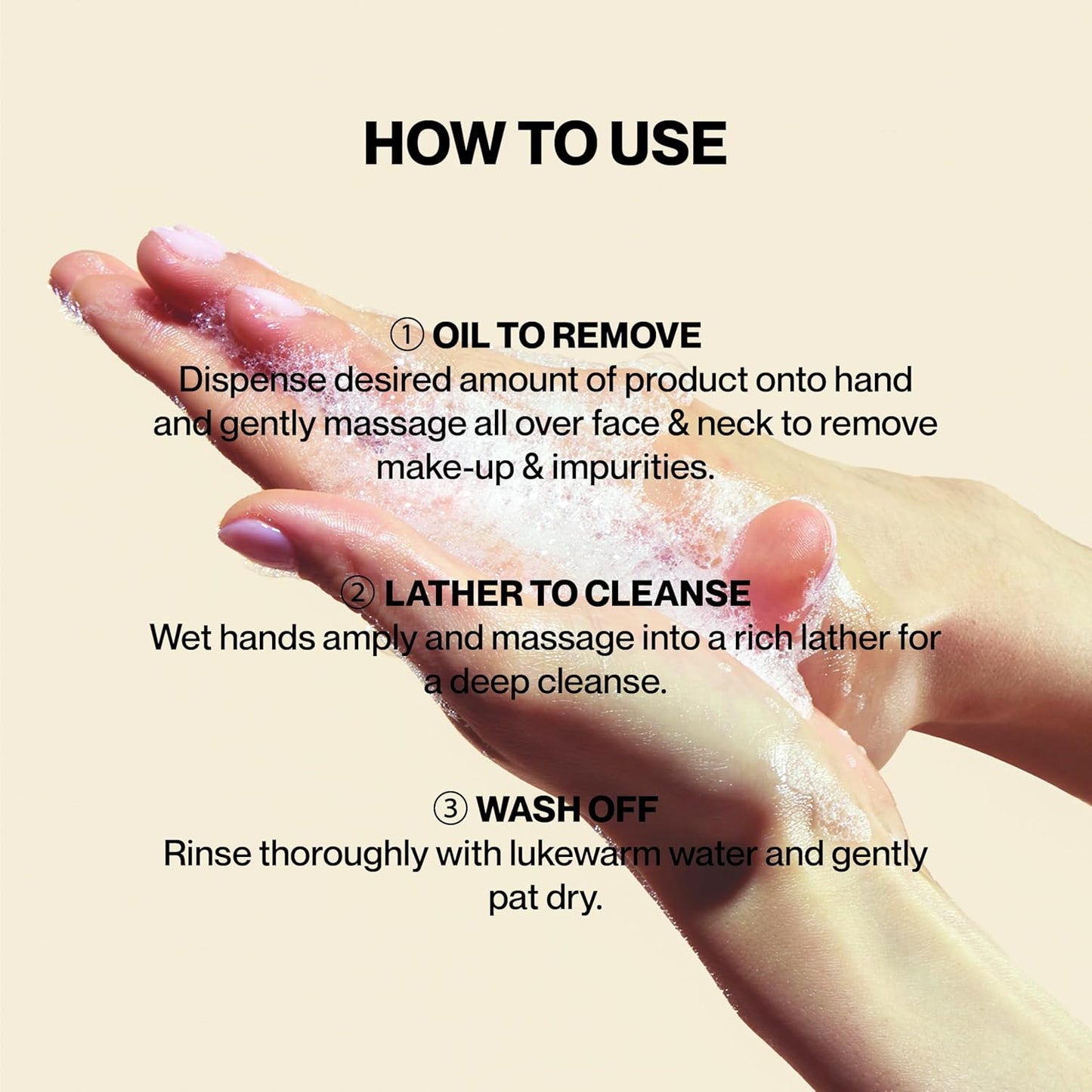 Knours. 2-in-1 Oil-to-Foam Non-Stripping Facial Cleanser, Honey & Plant Based Oils Makeup Remover Non Drying Clean Beauty (145ml 4.97 fl. oz.)