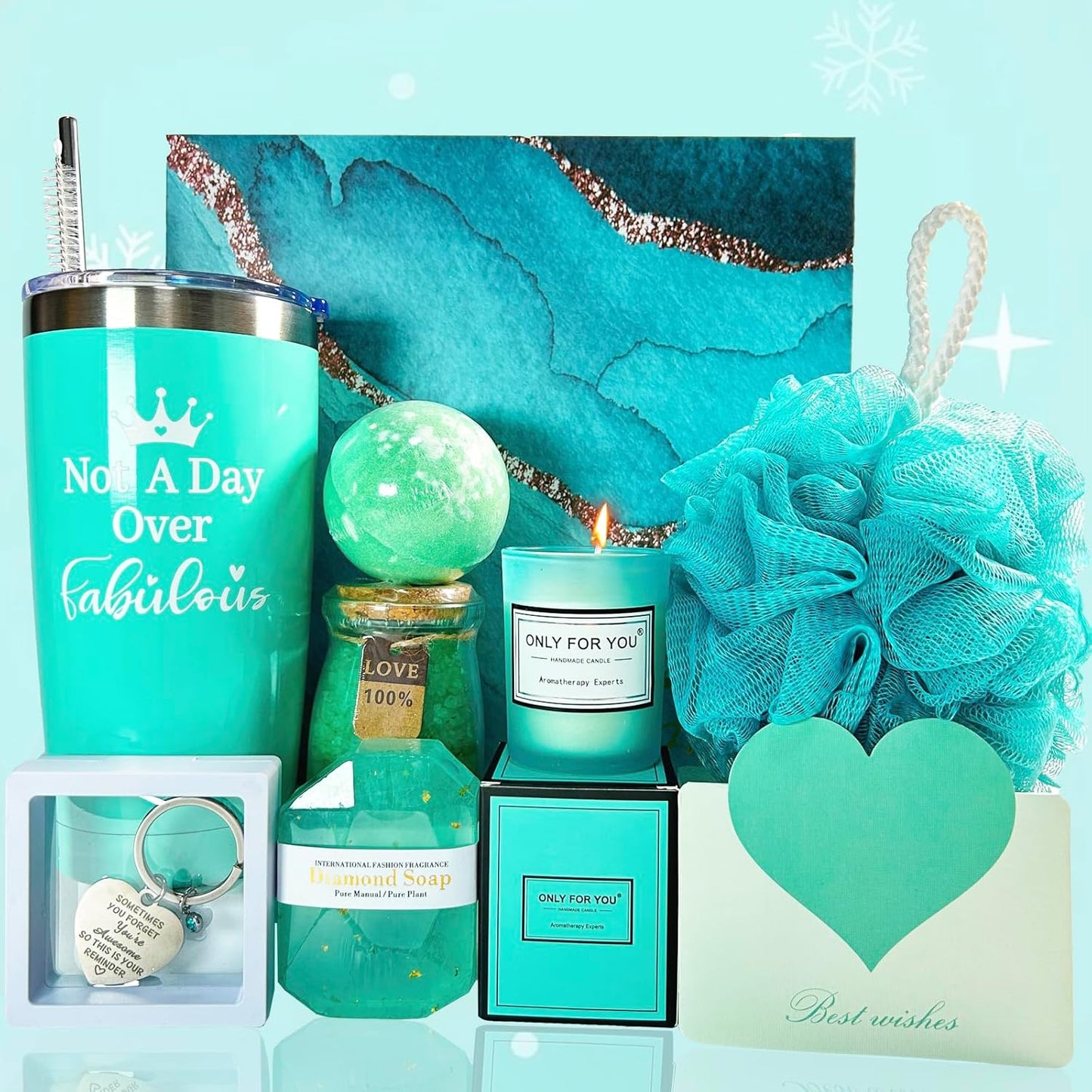 Birthday Gifts for Women, Relaxation Spa Gift Set, Unique Gift Basket for Mom Sister Wife Best Friends Female Coworker Teacher Nurse, Women Birthday Gifts