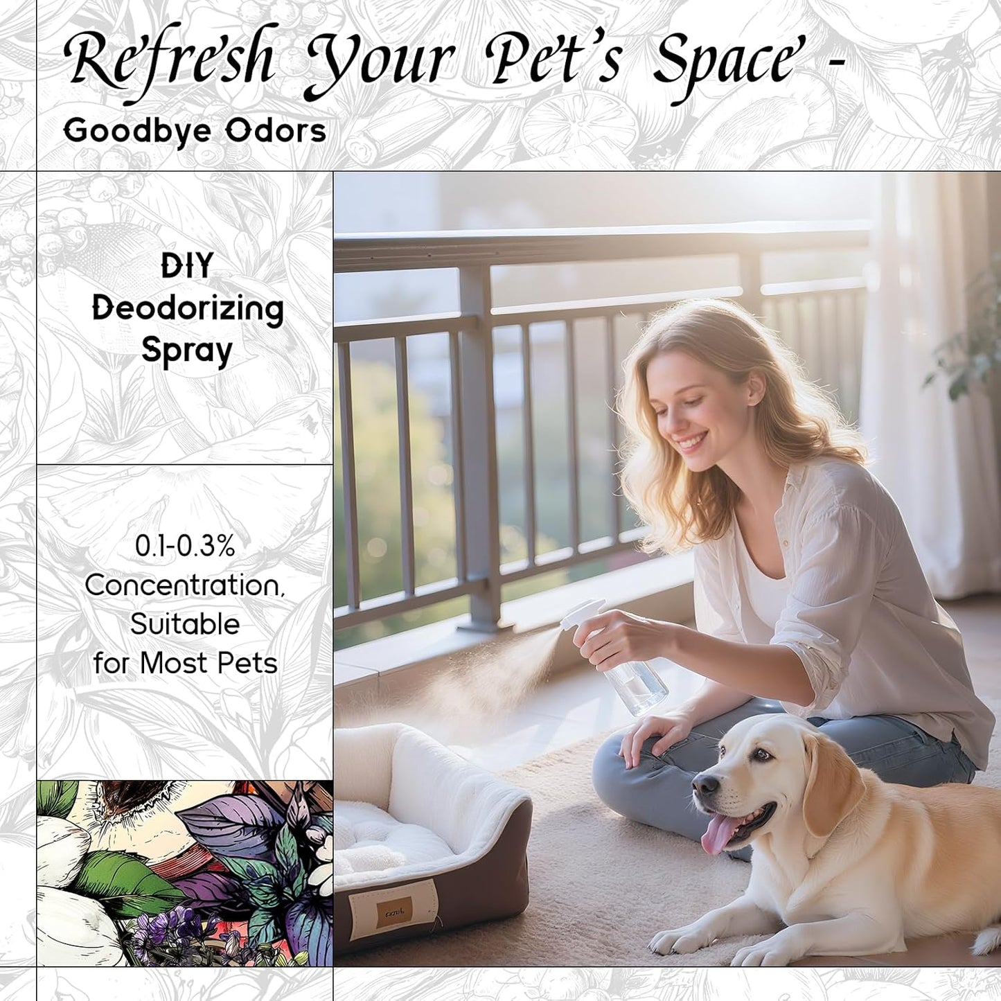 HIQILI Lavender Sanctuary Fragrance Oil for Diffuser, Candle & Soap & Perfume Making, for Hotel and Home, Essential Oil, Long-Lasting Aroma - 5.07 fl oz