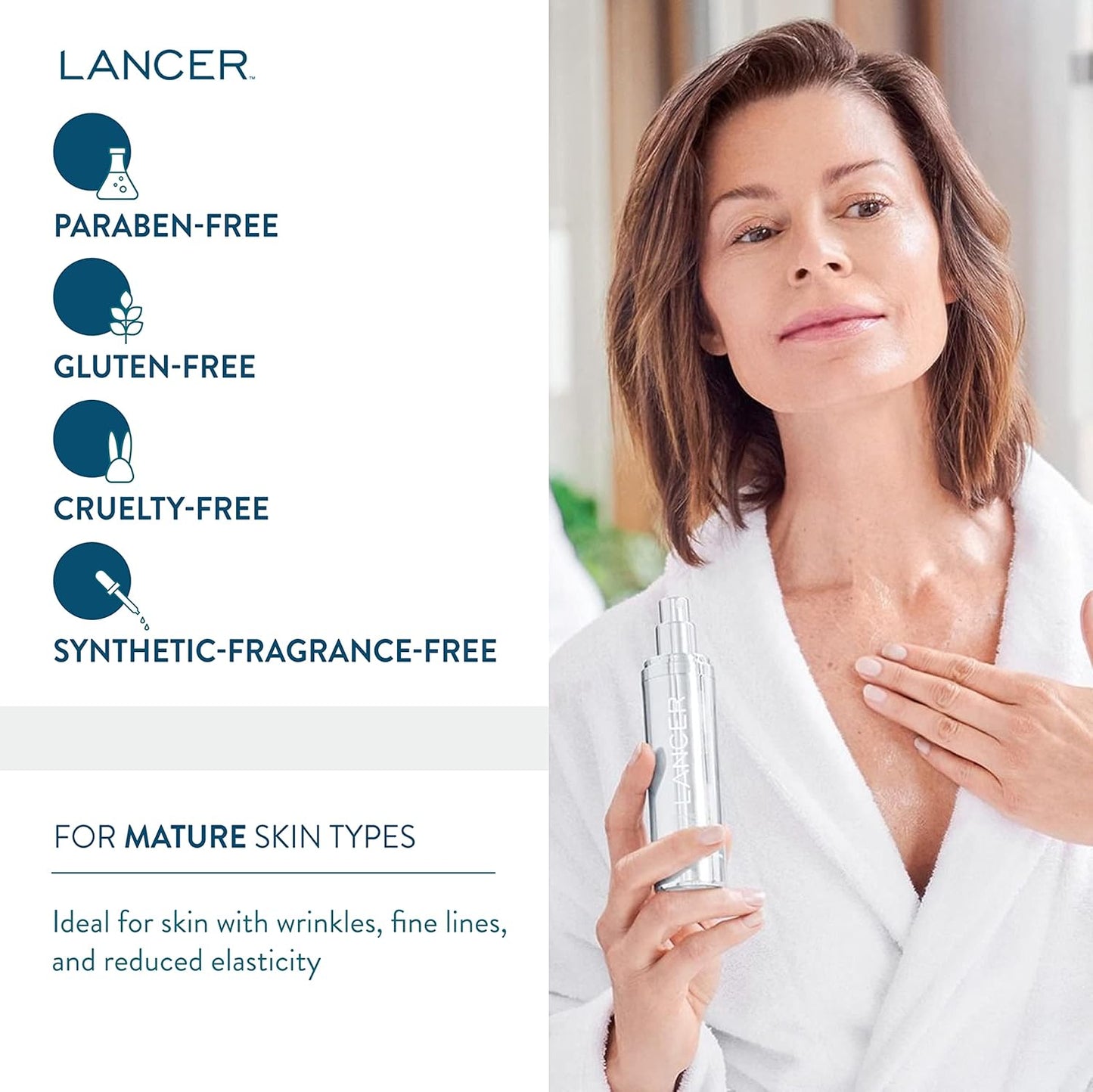 Lancer Skincare Younger Pure Youth Serum, Daily Anti-Aging Serum with Mimixyl, 1 Ounce