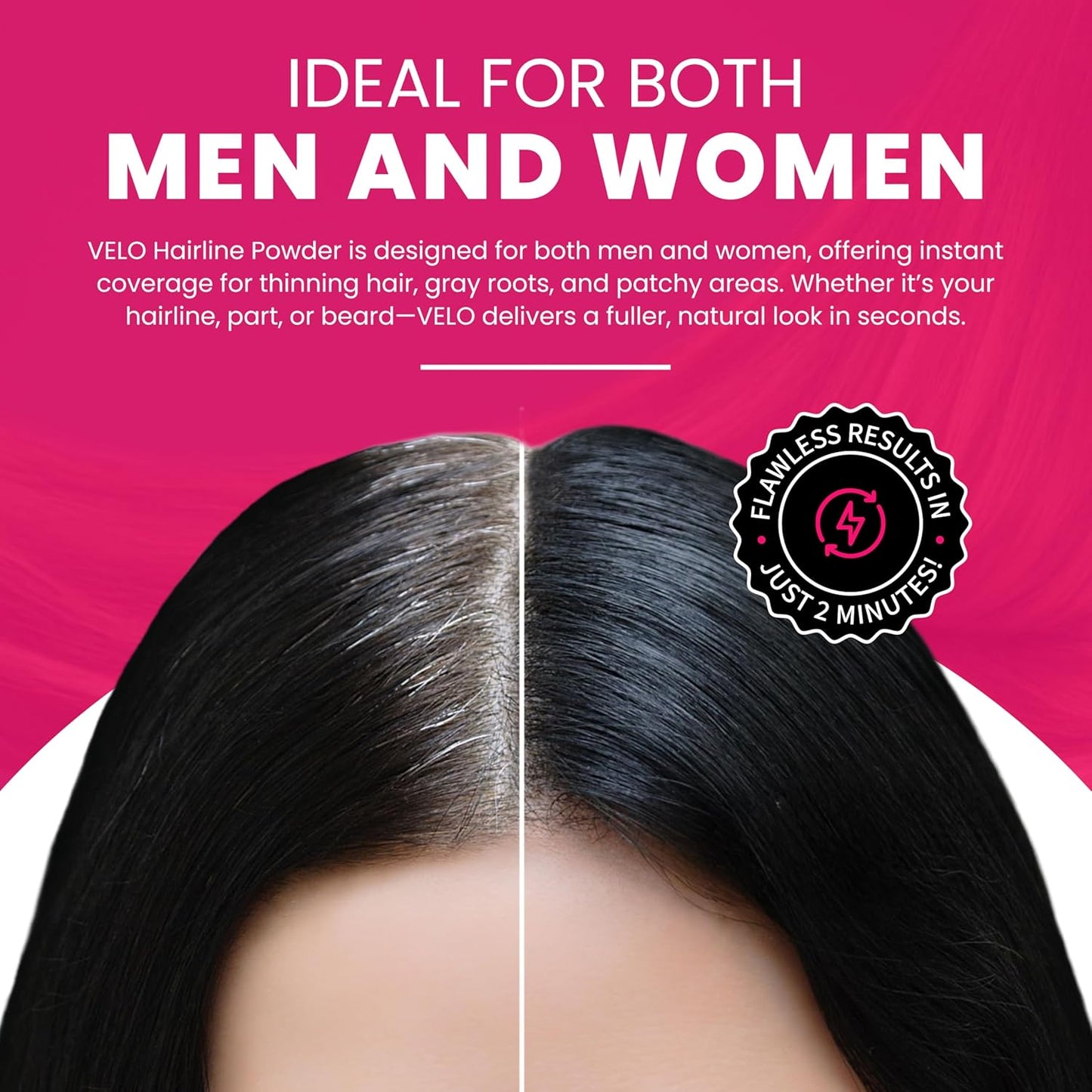 VELO Hairline Powder–BLONDE Hair Root Touch Up Powder for Women & Men–Instantly Covers Gray Hair, Thinning Hair & Bald Spots–Sweatproof Root Cover Up–Puff & Mirror Compact, 13 Shades