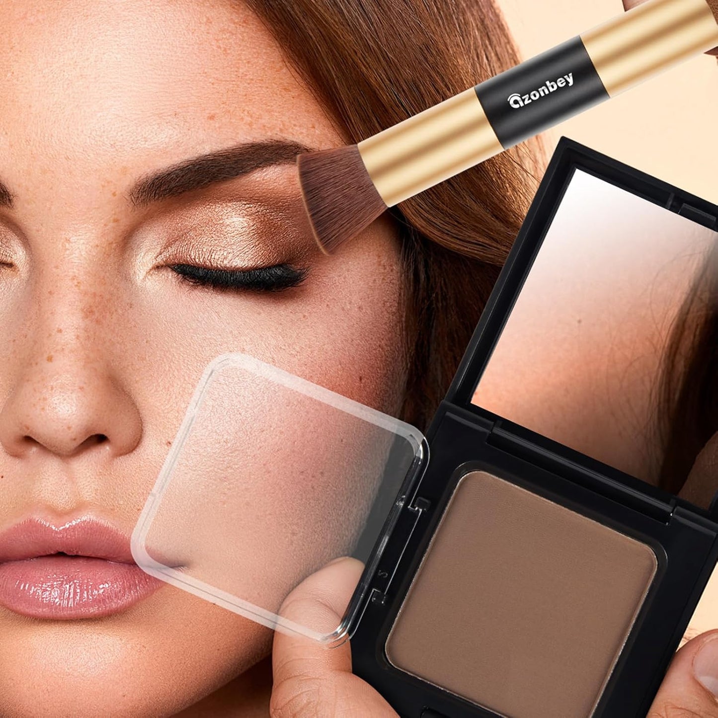 New Root Touch Up Hair Color With Makeup Brush for Gray Hair Coverage,Hair Fibers for Thinning Hair,Hairline Powder - Instantly Cover Touch Up,Black Root Touch Up, Hair Powder for Women Men (Black)