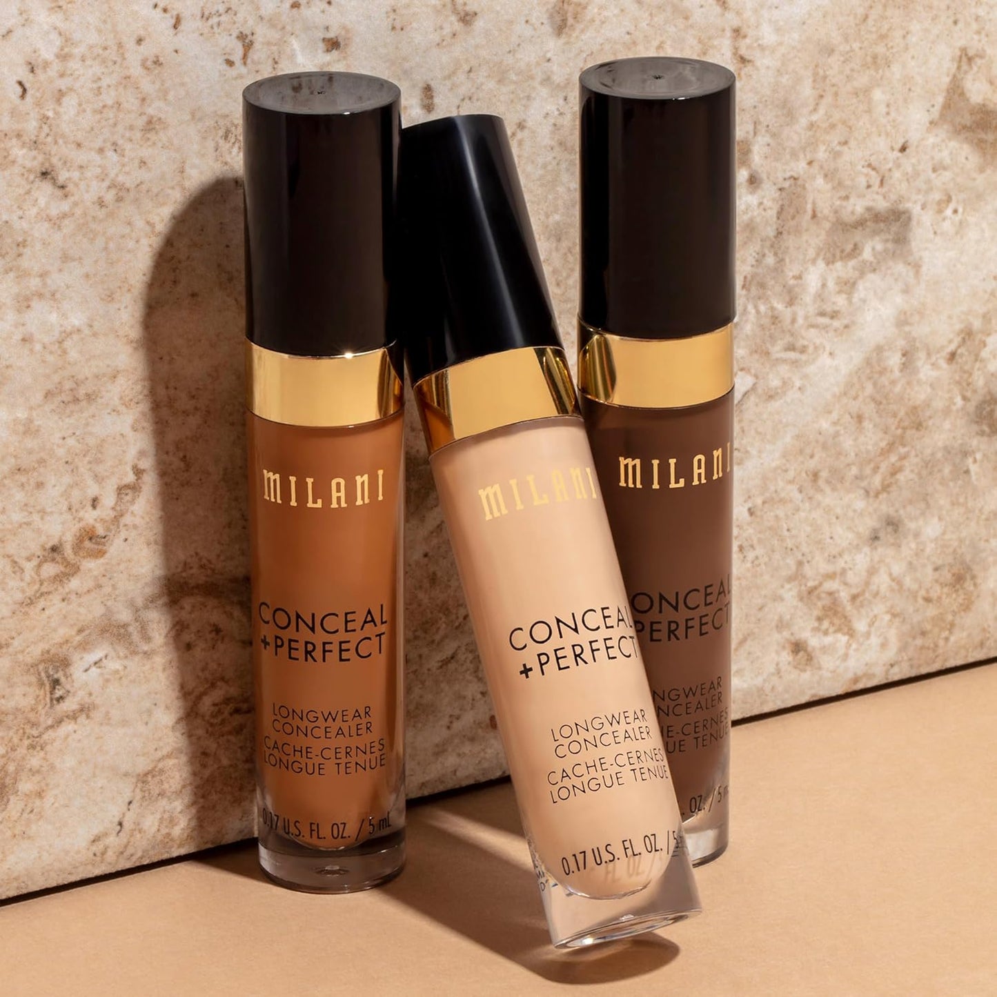 Milani Conceal + Perfect Longwear Concealer - Pure Ivory (0.17 Fl. Oz.) Vegan, Cruelty-Free Liquid Concealer - Cover Dark Circles, Blemishes & Skin Imperfections for Long-Lasting Wear