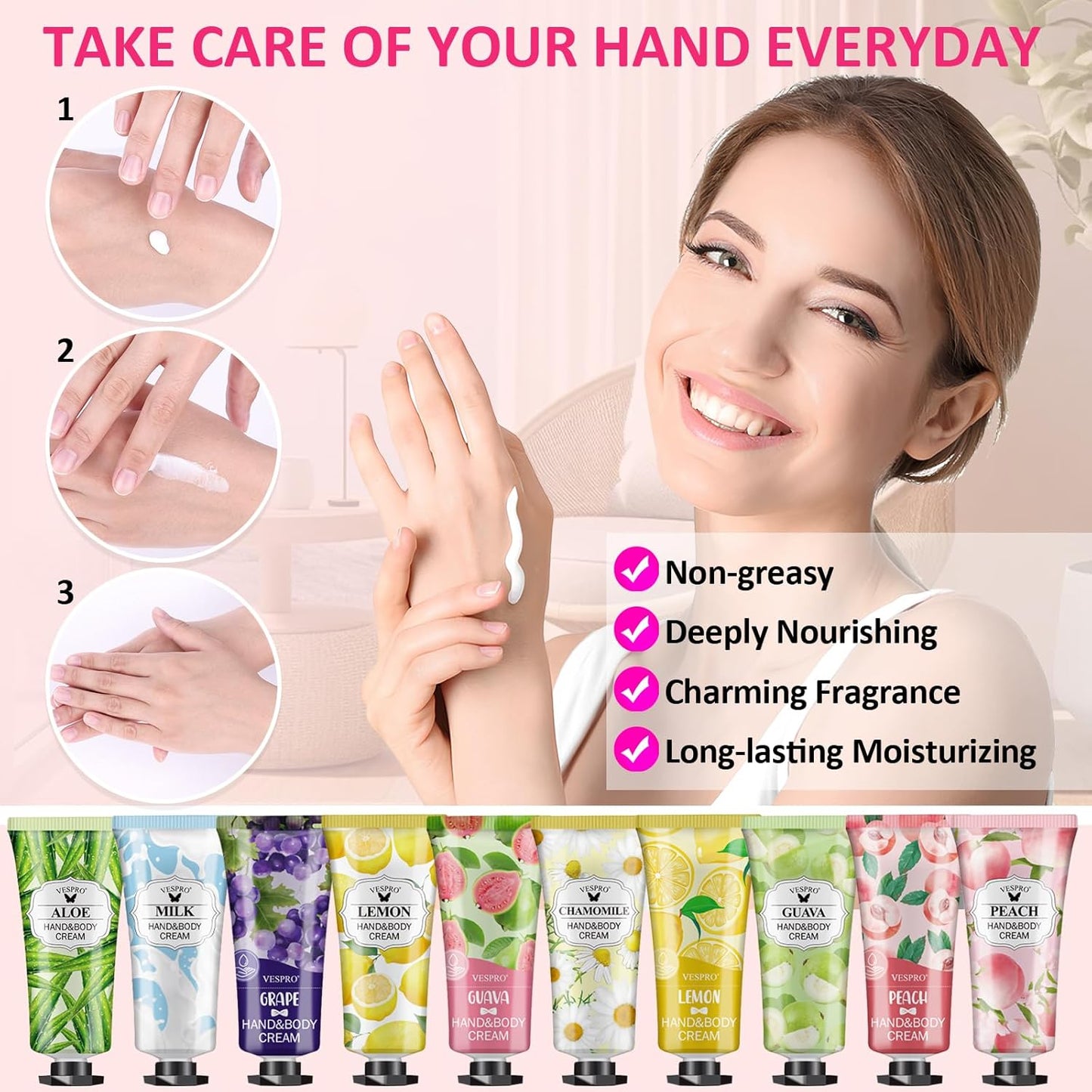 182 Pack Hand Cream Set For Women, Hand Lotion for Bridal Shower Favors, Thank You Gifts, Bridesmaid Gifts, Birthday Gifts and Small Gifts for Women, Hand Lotion Travel Size for Dry Cracked Hands