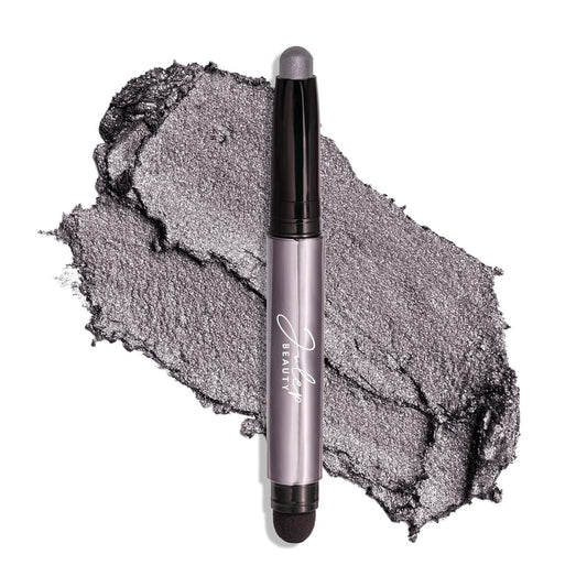 Julep Eyeshadow 101 Cream-to-Powder Waterproof Shadow Stick – Smoky Grey Shimmer – Long-Lasting, Crease-Proof, Medium Grey Shimmer Cream Eyeshadow with Built-in Smudger