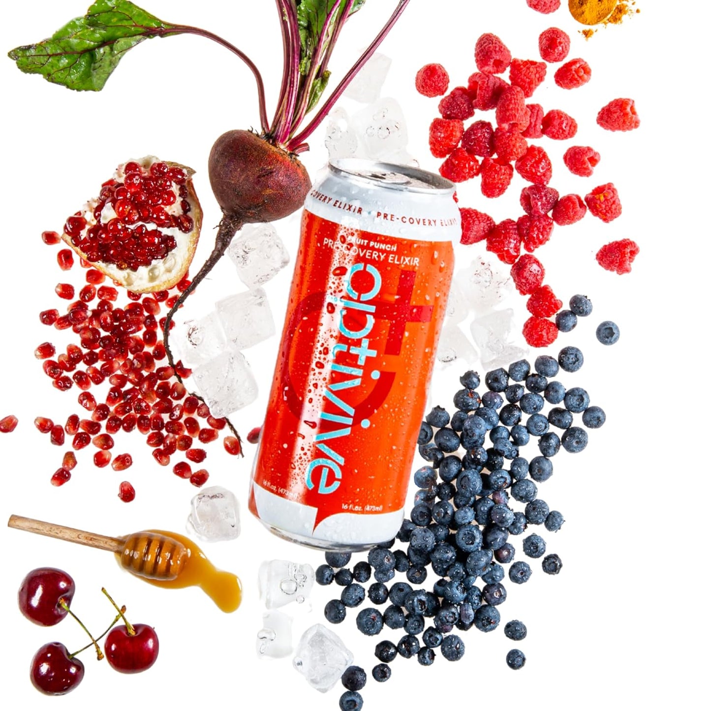 Optivive Pre-covery Elixir Clear Liquid Nutrition Pre Surgery Drink, Post Op Surgery Essentials, Chemotherapy Must Haves for Women and Men, Colonoscopy Prep Drink, Fruit Punch Flavor, 16oz (4 Pack)