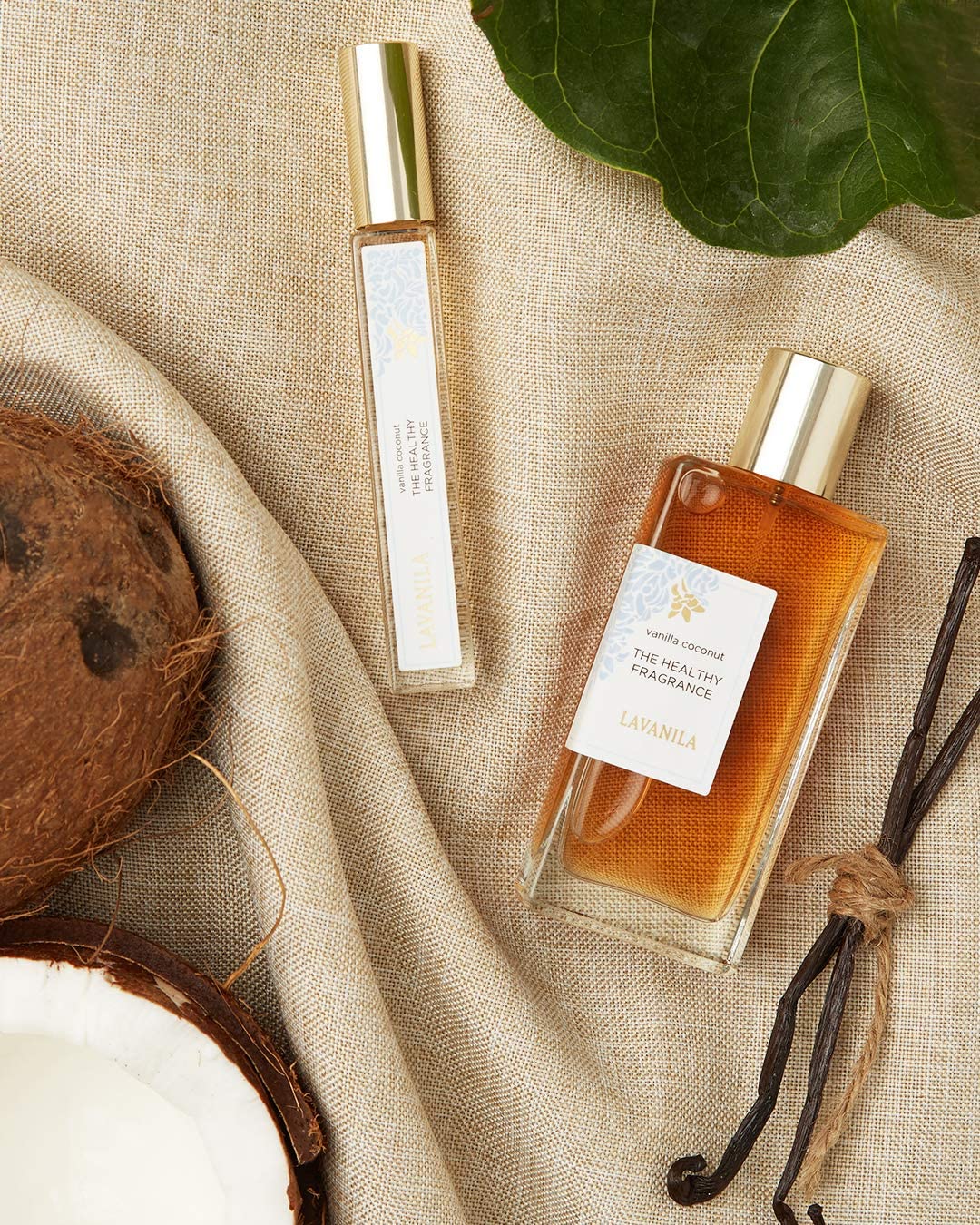 Lavanila Vanilla Coconut Perfume for Women, 0.32 oz Roller - Tropical Coconut, Tahitian Tiare Flower & Warm Vanilla, The Healthy Fragrance, Clean and Natural