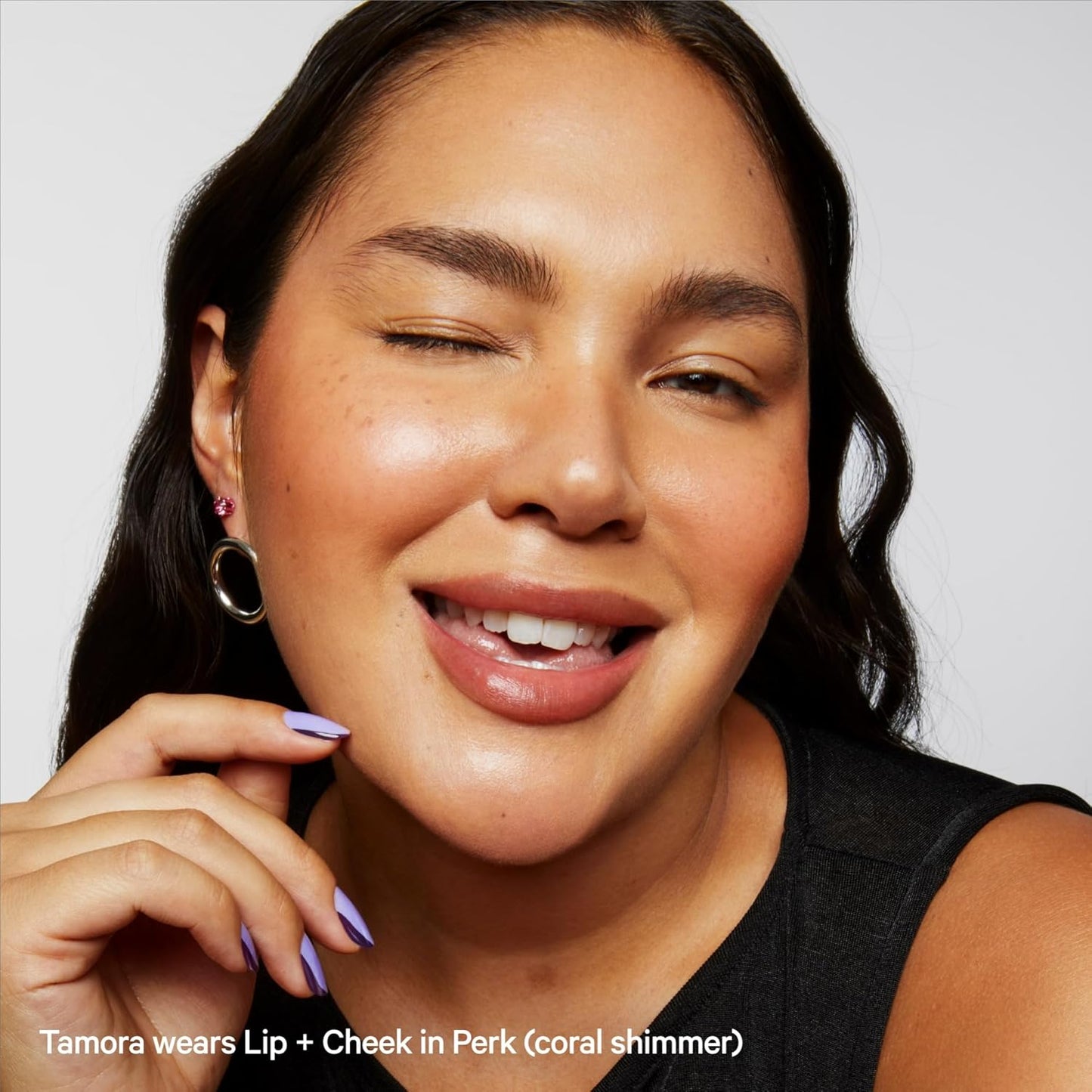 Milk Makeup Lip + Cheek, Perk (Coral Shimmer) - 0.21 fl oz - Cream Blush & Lip Color - Buildable & Blendable - 1,000+ Swipes Per Stick - Non-Comedogenic - Vegan, Cruelty Free