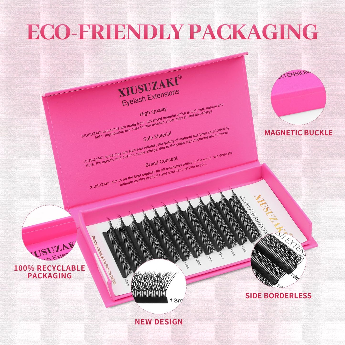 Lash Extensions Double Tips 4D Eyelash Extensions W Shape 0.07mm Thickness D Curl 15mm Premade Fans Easy Fan Volume Lashes Matte Black Crisscross(W-4D-Double Tips-0.07-D,15mm)