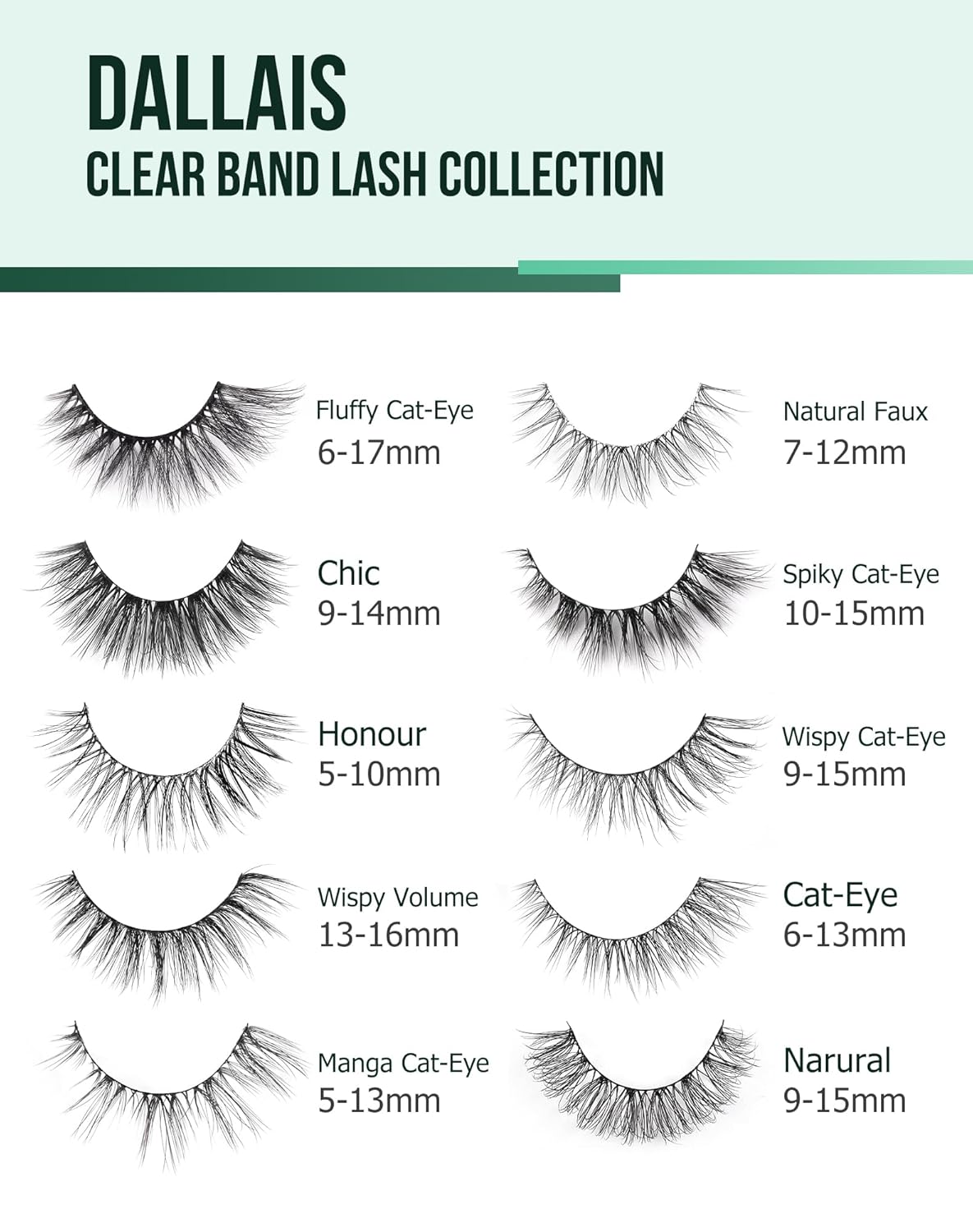 Cat Eye Lashes Wispy False Eyelashes Natural False Lashes Fox Eye Lashes Pack Demi Wispies Eyelashes Thick Mink Lashes Wispy Fake Lashes 7 Pairs