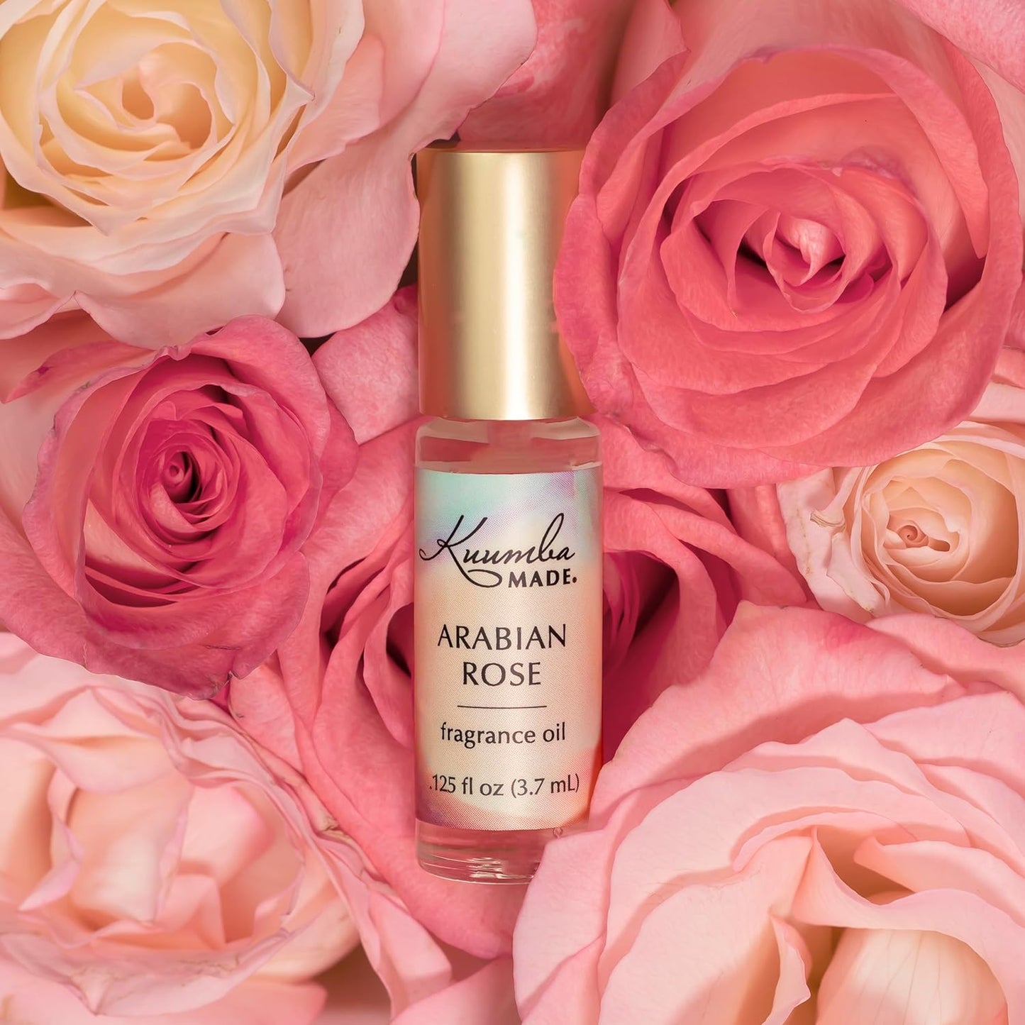 Kuumba Made Arabian Rose Fragrance Oil Roll-On 0.125 fl oz (3.7ml) | Rollerball Perfume | Alcohol Free