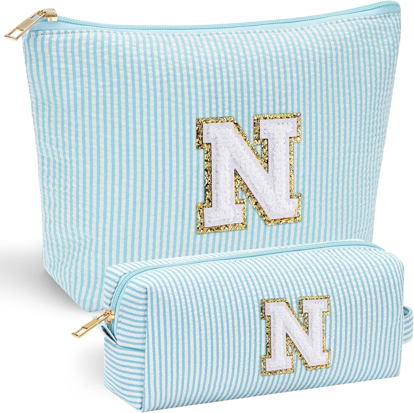 YOOLIFE Personalized Gifts for Women, Travel Makeup Bag Cosmetic Bag Skin Care Bag Cute Makeup Bag Sister Wife Friend Engagement Wedding Gifts for Women Tween Girls Trendy Stuff Thank You Gift N